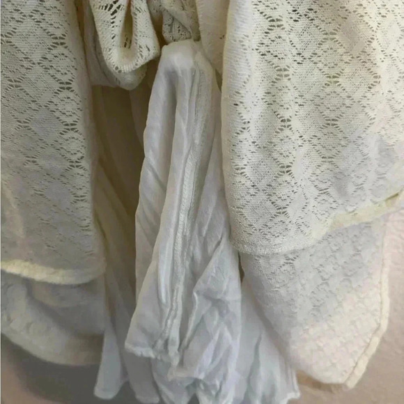 Free People “Fitted with Daisies” Crochet & Lace Skater Dress - Picture 7 of 9